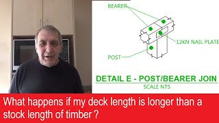 Joins in bearers for decks   what does NZS3604 say