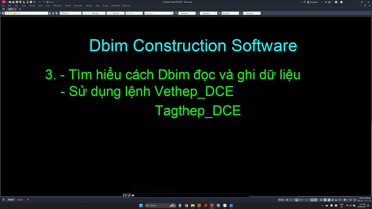 Dbim Dbim 03: Tìm hiểu cách Dbim ghi dữ liệu; Dùng lệnh Vethep_DCE và ...