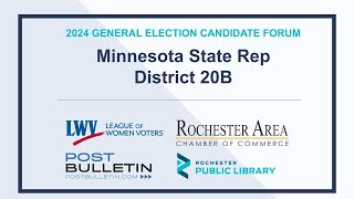 2024 Candidate Forum: State Representative 20B