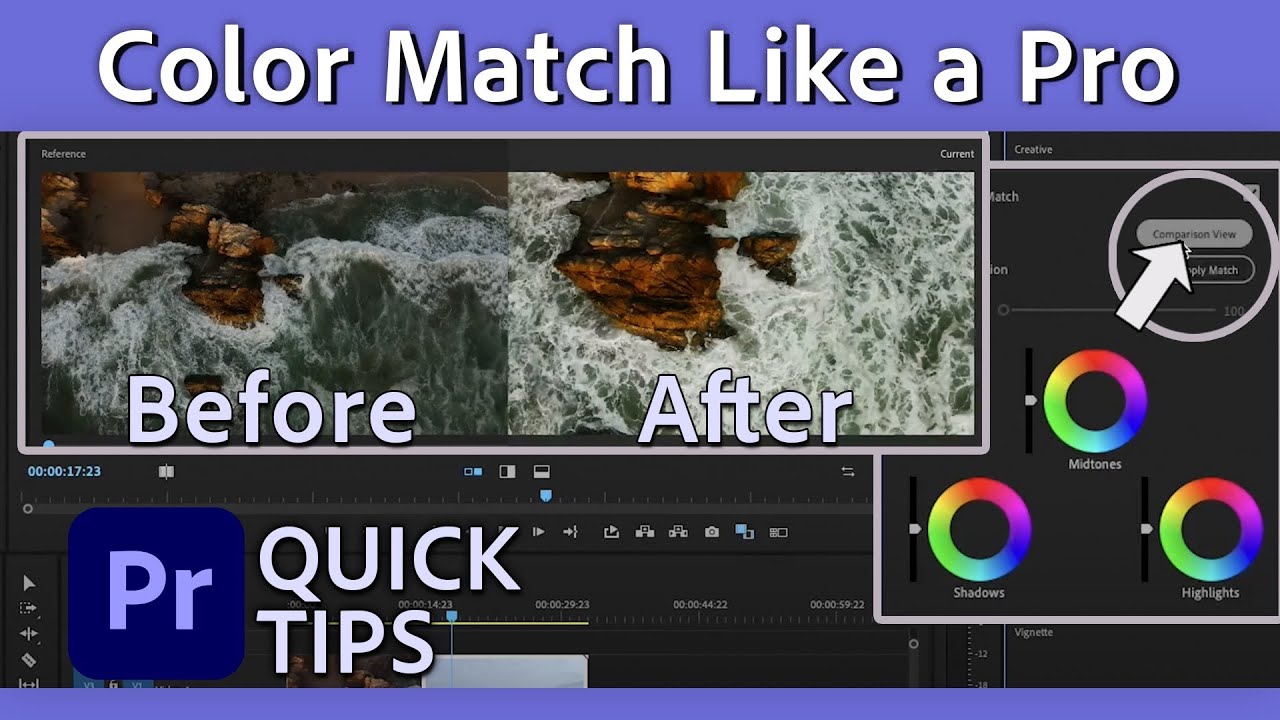 How to Color Match Fast | Premiere Pro Tutorial with Premiere Gal | Quick Tips | Adobe Video