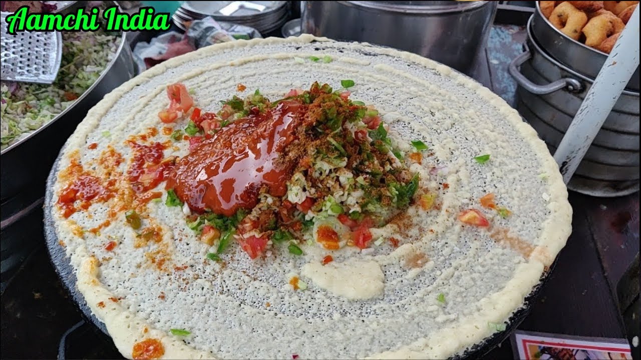 Cheese Chilli Dosa Indian Street Food For Rs 90 Aamchi India YouTube