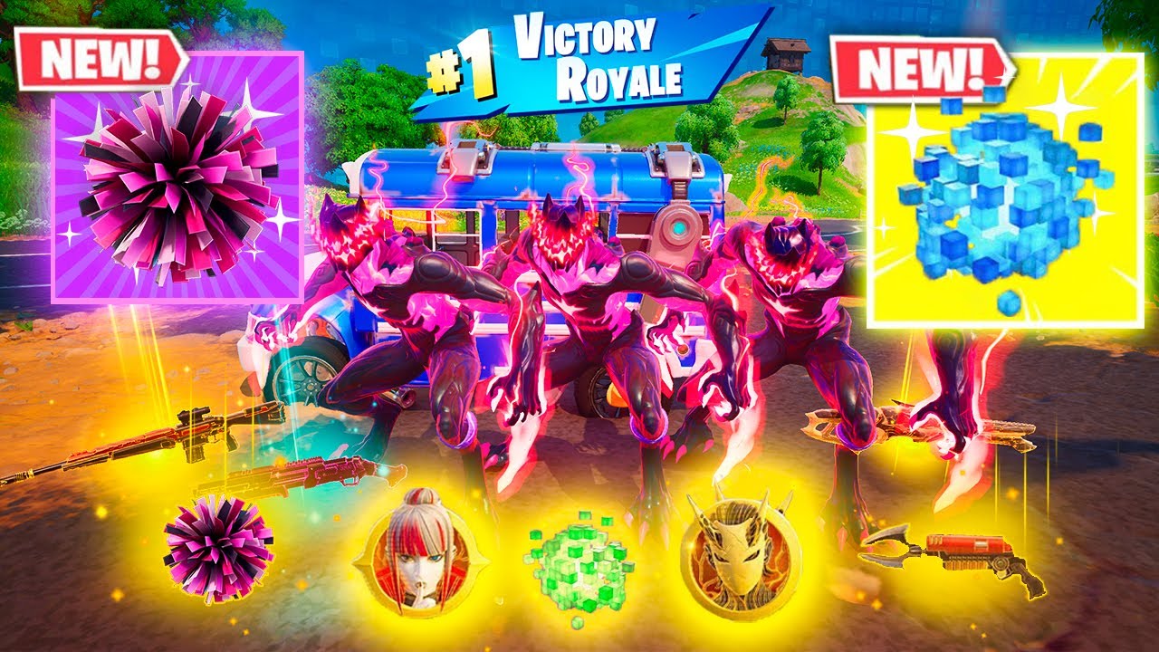 STORMBEAST'S POM POMS TRIO vs 4 NEW MEDALLIONS & MYTHIC’S CHALLENGE (NEW! Fortnite Chapter 6)