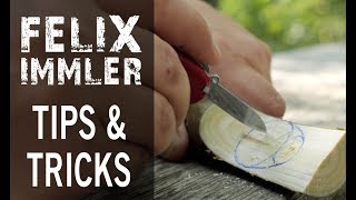 Victorinox Tips & Tricks (11/ 25) - How to carve the concave part of a spoon with a regular SAK screenshot 2