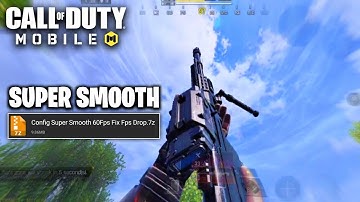SUPER SMOOTH CONFIG IN COD MOBILE | FIX FPS DROP 60FPS | CONFIG CODM