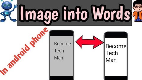 Convert image into text on android phone | By Scientific Android