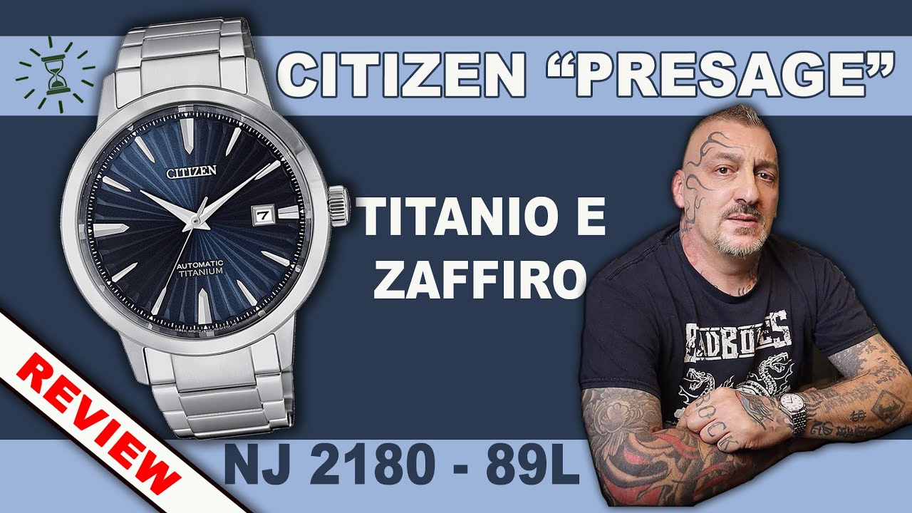 CITIZEN NJ2180-89L: recensione completa dell'orologio in Titanio - YouTube