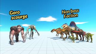 Goro scourge vs faction (no boss) animal revolt battle simulator