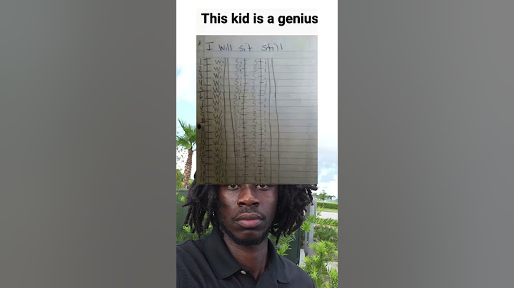 This kid is a genius