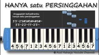 hanya satu persinggahan not pianika