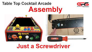 Table Top Cocktail Arcade Cabinet Assembly