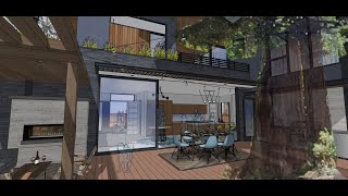 Eilien&Kim's New Home and ADU in Menlo Park - 3D Model #3