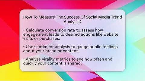 How To Measure The Success Of Social Media Trend Analysis? - Everyday-Networking