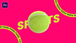 Details After Effects Template: Modern Sport Padel Opener Logo Reveal Update