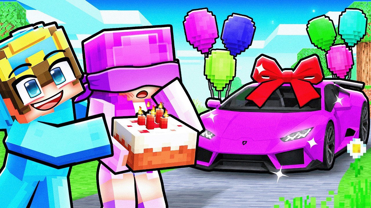 Surprising Zoey with DREAM BIRTHDAY in Minecraft! - YouTube