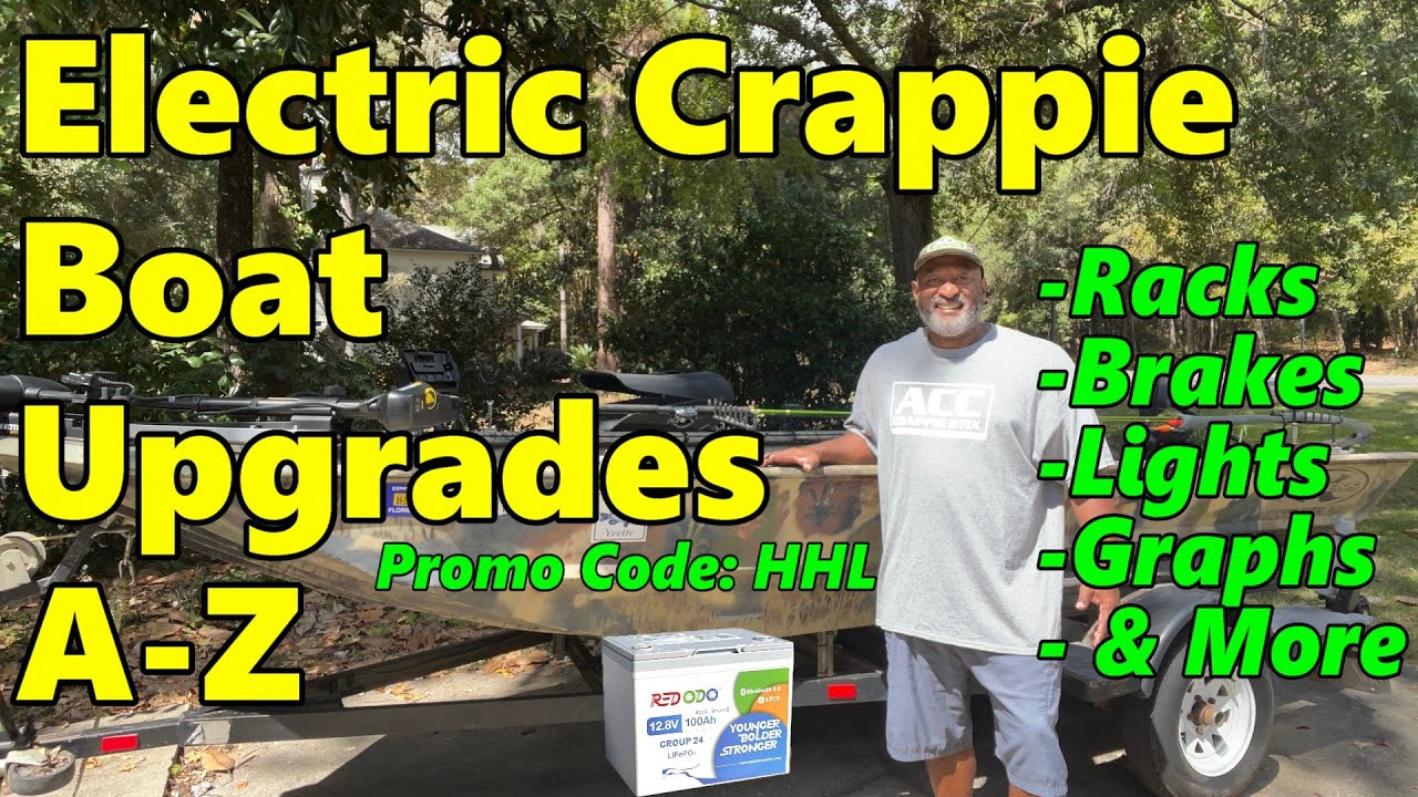 Подготовка и осмотр электролодки для ловли краппи #acccrappiestix #crappiefishing #redodo