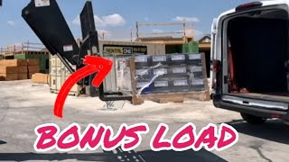 Surprise high paying bonus load for the day | cargo van business