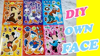 Funny Face Silly Face ASMR TOYS  Disney 13 minutes satisfying and relaxing decorating sticker book