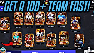 HOW TO GET A 100+ TEAM FAST! GOOD METHODS! Madden Mobile 24 screenshot 3