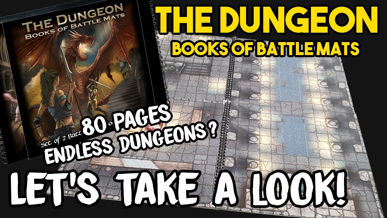 The Dungeon Books of Battle Mats (Two book set. 12x12)