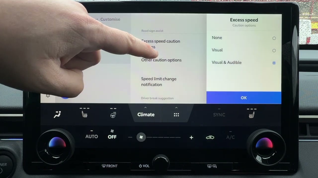 Toyota BZ4X – How to Manage Road Sign Assist Settings - YouTube