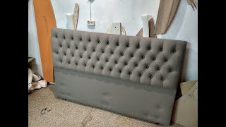 Перетяжка Мягкой Старой Грядушки В Каретную Стяжку.remaking The Bed Capitone.