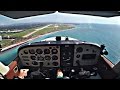 Cessna C172 - Approach and Landing into Paphos, Cyprus - ATC Audio - GoPro Cockpit Views