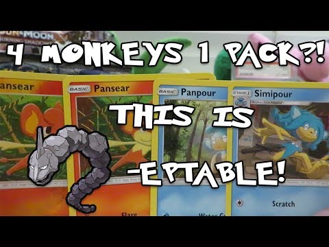 4 MONKEY POKEMON FROM ONE BOOSTER PACK?! ONIX-EPTABLE! Burning Shadows Opening!