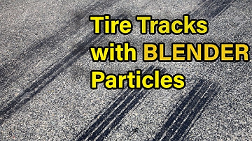 Creating Tire Tracks with Particles in Blender 2.92