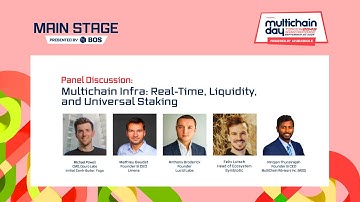 Multichain Infra: Real-Time, Liquidity, and Universal Staking | Multichain Day | TOKEN2049 Singapore