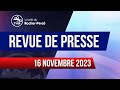 Tvrp revue de presse  16 novembre