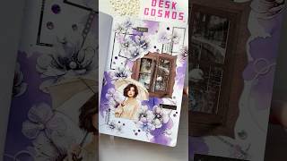 ASMR Purple Journaling💜☔️ Rainy Day Theme #journal #journaling #scrapbooking #journalwithme #asmr