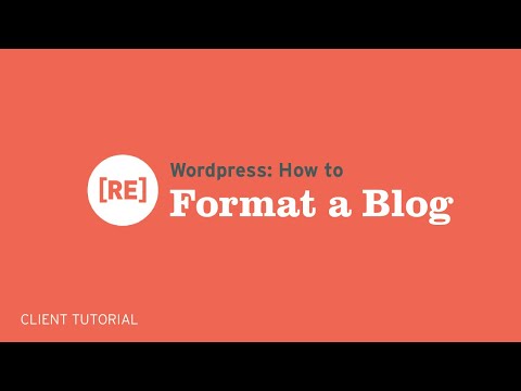 How to Format a Wordpress Blog: Renoun Creative