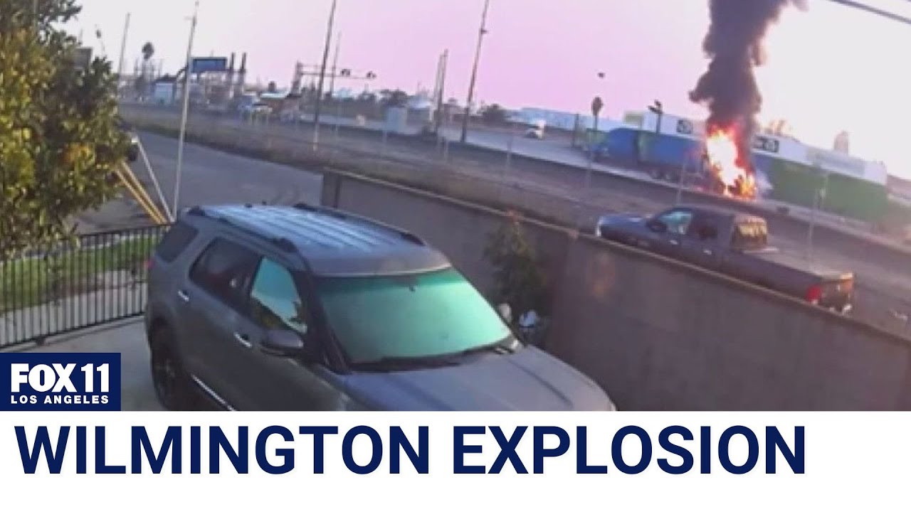 LA truck explosion leaves 9 firefighters hurt - YouTube