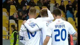 Динамо - Черноморец - 2:0. Гол: Сергей Сидорчук (45')