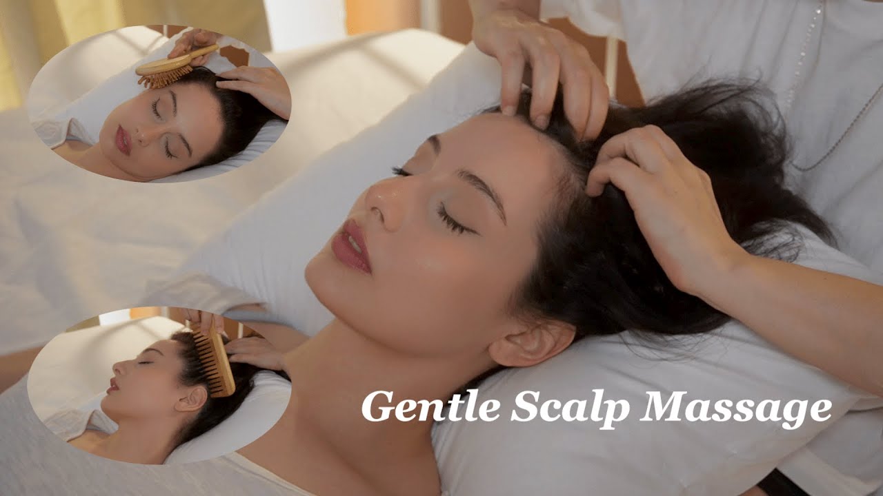 ASMR SCALP MASSAGE FOR INSTANT SLEEP | scratching, parting, brushing, pulling - no talking