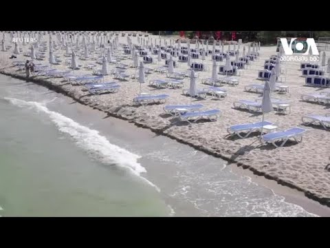 ცარიელი შავი ზღვის სანაპირო ბულგარეთში