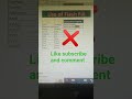Use of flash fill by shortcut