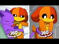 360 vr smiling critters animated  i want to go to the bathroom