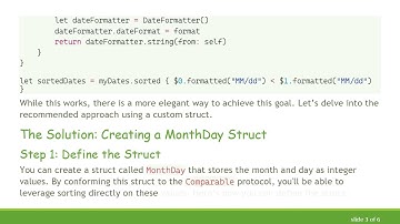 The Cleanest Way to Sort an Array of Dates by Month/Day