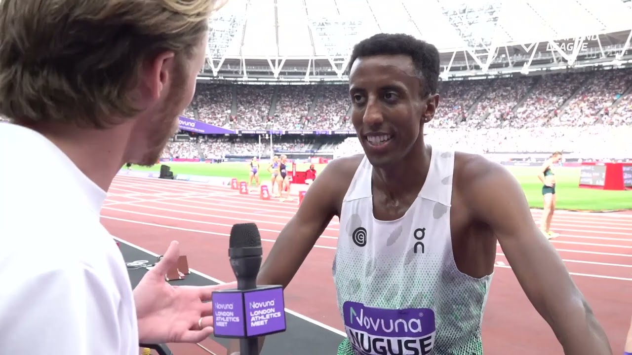 Yared Nuguse after Josh Kerr's 3:42.66 Mile World Record