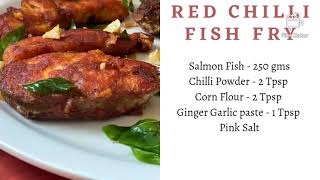 Salmon Fish Fry in Simple Method_,Red chilli Fry & Pepper Fry_Madurai Special Fish Fry in UAE #tamil