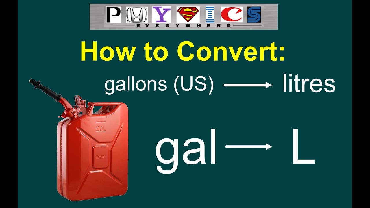 [Easy] How To Convert Gallons To Litres (Gal To L)