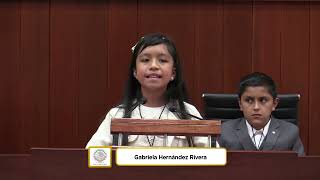 Gabriela Hernández Rivera XIV Parlamento Infantil Tlaxcala 2023
