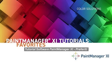 Video tutorial PaintManager XI - Preferiti