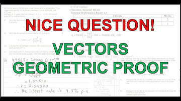 HSC Year 12 Extension 1 (3U) - Nice Question! - Vectors (Geometric Proof)