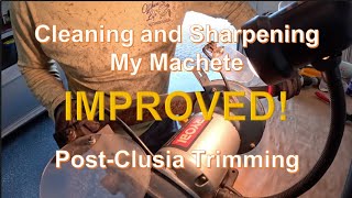 Post-Clusia - Machete Cleaning and Sharpening - IMPROVED! Details