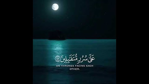 سورة الحجر من آية ﴿٤٥﴾ إلى ﴿٤٨﴾ | هزاع البلوشي | حالات واتس | مقاطع انستقرام