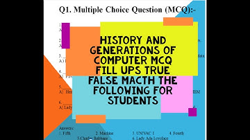 computer history question answers