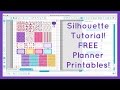 How to use FREE Sticker Printables | Silhouette Tutorial for Beginners