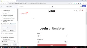 Elessi Shopify Theme - Config My Account